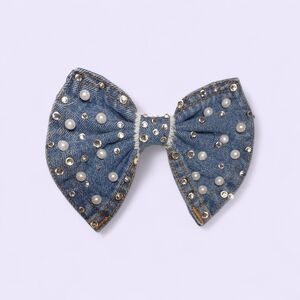 Denim Dynasty Bow Tie Broach